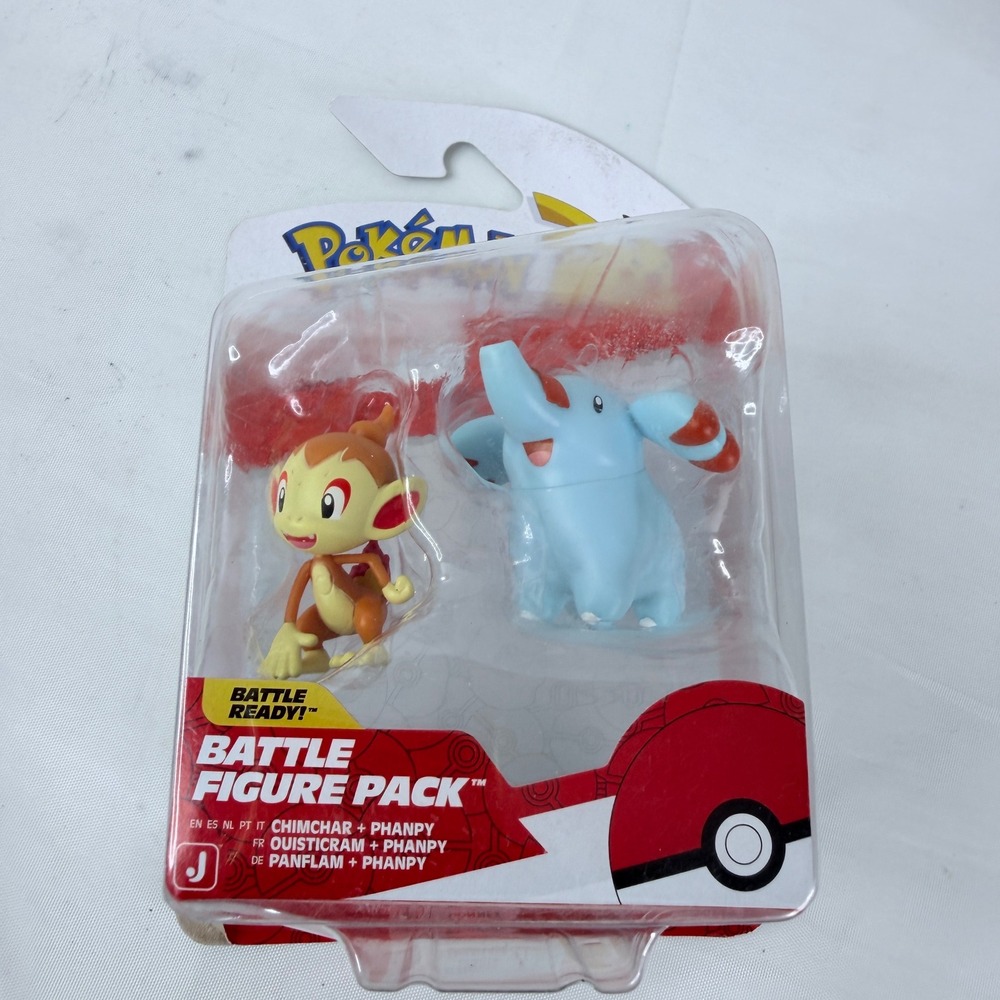 Pokemon Battle Figure Pack Chimchar and Phanpy Jazwares PKW4063 New